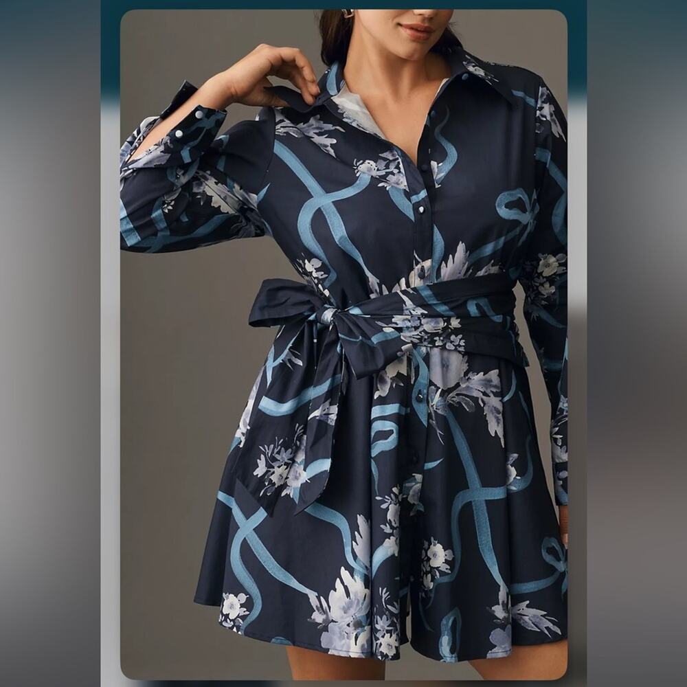 Final price* New Anthropologie plus Hutch floral mini dress